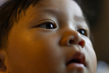Close Up Of A Southeast Asian Toddler Face