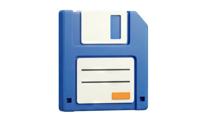 Blue Floppy Disk
