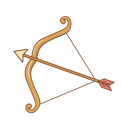 弓矢。ベクターイラスト
