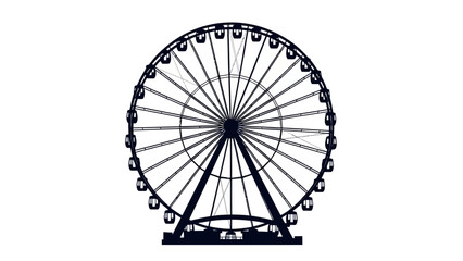 Ferris Wheel Silhouette Icon