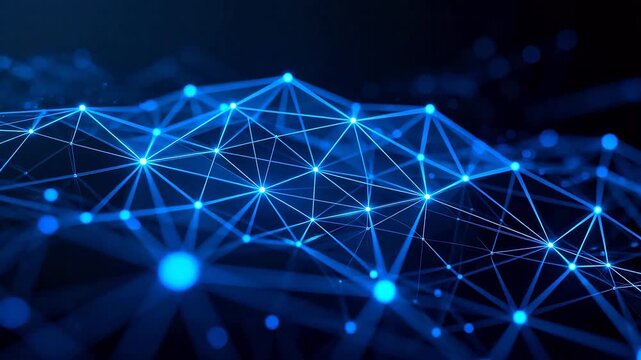 Blue network connection pattern