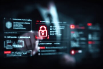 Obraz premium A structured environment reflects trust driven transfer where secure tech depends on a firewall with glossy glow