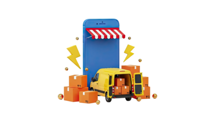 E-commerce Delivery and Shipping Concept