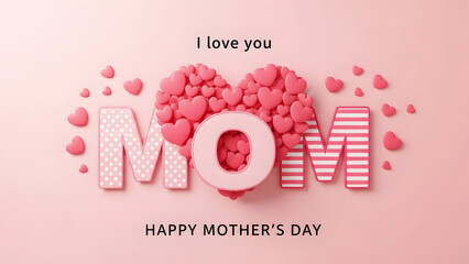 Happy mother's day greeting card with heartfelt message