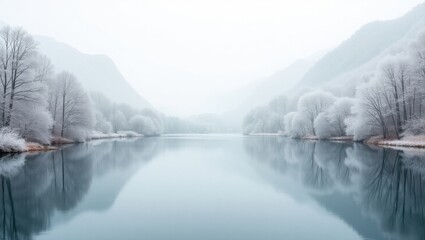 Serene winter landscape