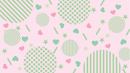 ポップ　ピンク　抽象的　模様　背景