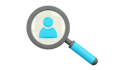 Magnifying Glass and User Icon