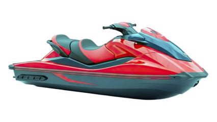 Red and Black Jet Ski