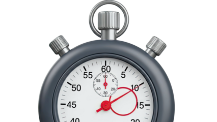 Close-up of a classic stopwatch