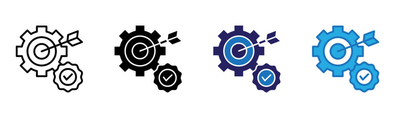 Veracity Icon Multi Style Vector Illustration