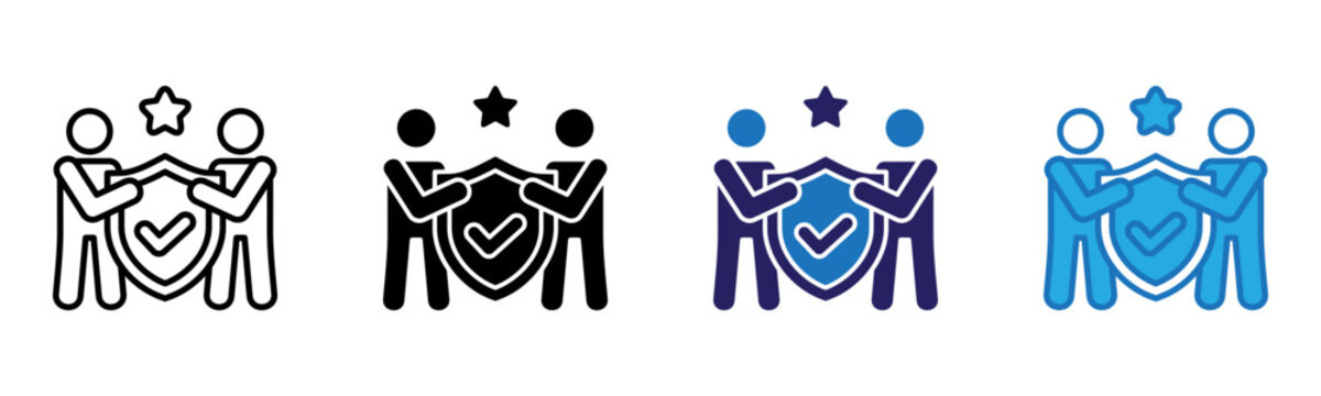 Integrity Icon Multi Style Vector Illustration
