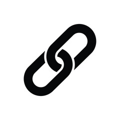 a black chain link on a white background