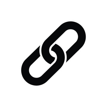 a black chain link on a white background