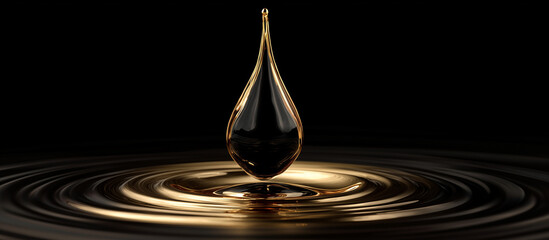 drop crude Oil petroleum concept background
