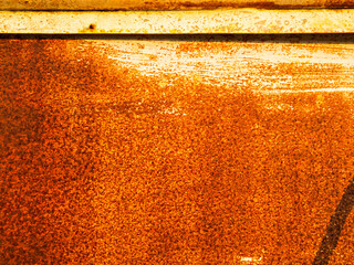 Rust iron rusty steel background old sheet brown orange color effect weathered wall floor rough...