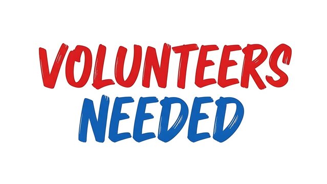 Volunteers needed sign