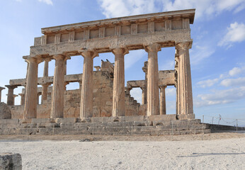 Obraz premium The Archaeological Site Palaeochora of Aegina island, greece