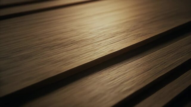 Brown Wooden Planks with Linear Pattern in Diagonal View