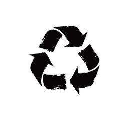 符号循环号矢量书法手写毛笔字  © 炳伟 梁