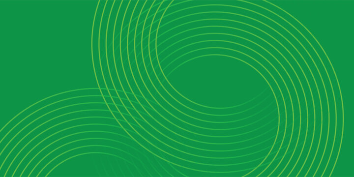 Vibrant Neon Green Intersecting Circles Vector Background