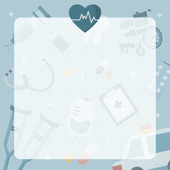 background for hospital and healthcare, illustration for hospital and healthcare post template