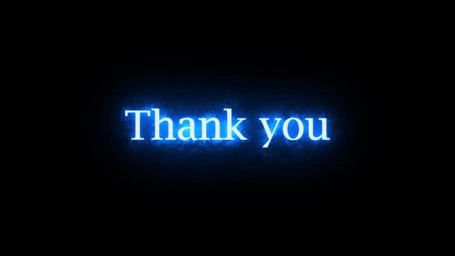 That image "thank you "  features a striking, high-contrast text effect on black background.