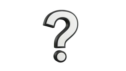 Fototapeta premium 3D Rendered Question Mark