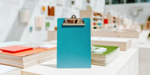 Professional Modern Minimalist Clipboard with Checklist for Meticulous Business Planning and Productivity Premium Stock for Marketing Content