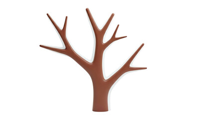 Fototapeta premium Brown Bare Tree Silhouette