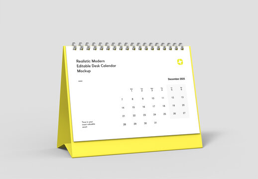 Realistic Calendar Mockup