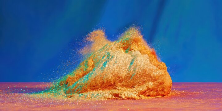 Joyful Glitter Explosion with Neon Mint and Sofi Lilac Premium Marketing Content for Festive Promotions and Modern Luxury