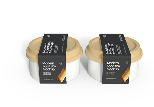 Mordern Food Box Mockup