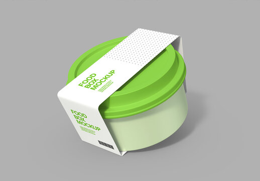 Plastic Food Box Mockup