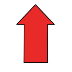 赤い矢印アイコン　注目　