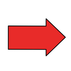 赤い矢印アイコン　注目　