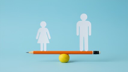 Symbolic representation of gender imbalance and the need for balance