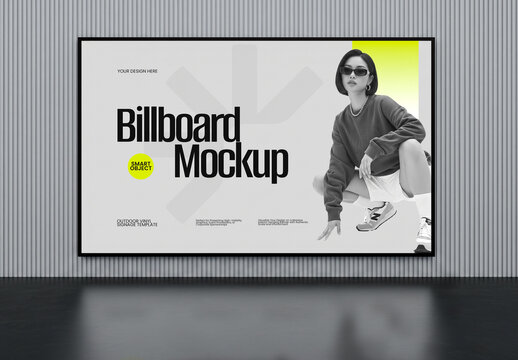 Advertising Billboard Banner Mockup