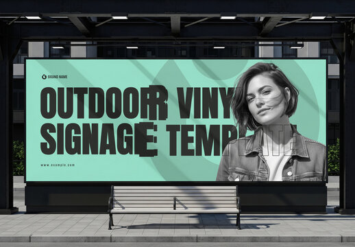 Outdoor Billboard Signage Mockup