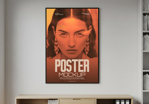 Interior Cinematic Movie Poster Mockup