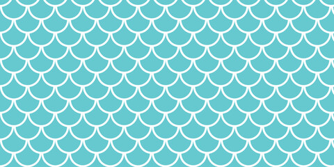 simple white fish scale pattern art for banner poster background.