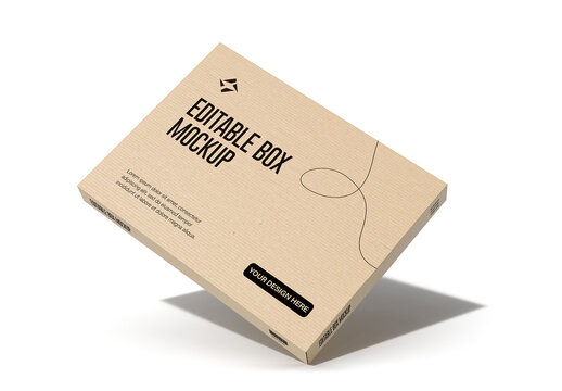Editable Box Mockup Template