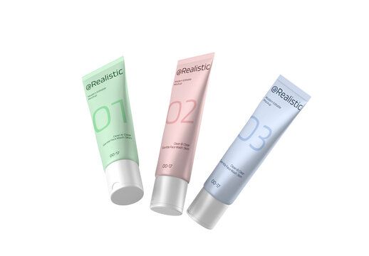 Editable Cosmetic Tube Mockup