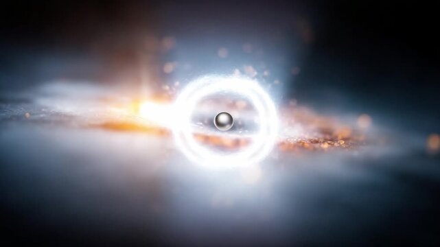 Mysteries of the Cosmos: A visualization of a celestial orb radiating with light against a backdrop of swirling nebulas, symbolizing the wonders and enigmas of the cosmos.