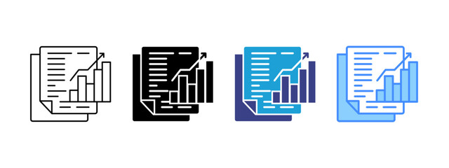 Obraz premium Competitive Analysis icon set multiple style collection