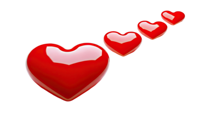 Four Red Hearts in a Row
