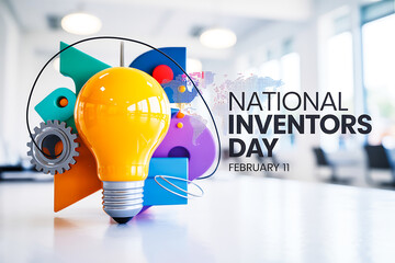 National Inventors Day Illustration, Celebrating Innovation, Creativity, and Global Impact