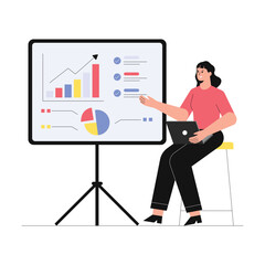 SEO Presentation Vector Illustration EPS 10 File