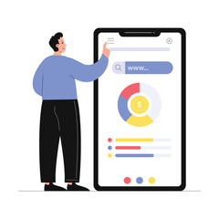 Rank Tracking Vector Illustration EPS 10 File