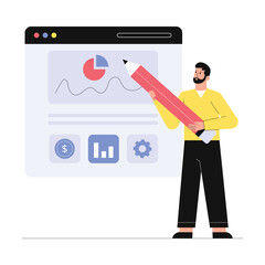 Web Growth Vector Illustration EPS 10 File