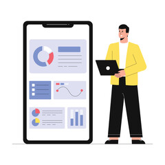 Seo Report Vector Illustration EPS 10 File